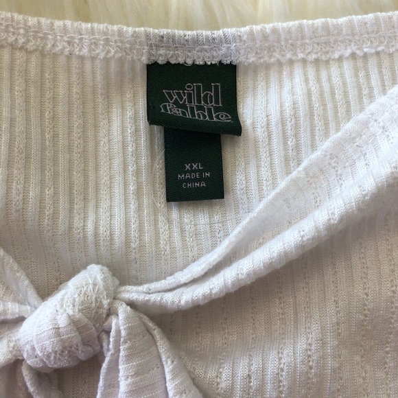 Wild Fable White Body Suit Snap Closure XXL - Picture 6 of 14